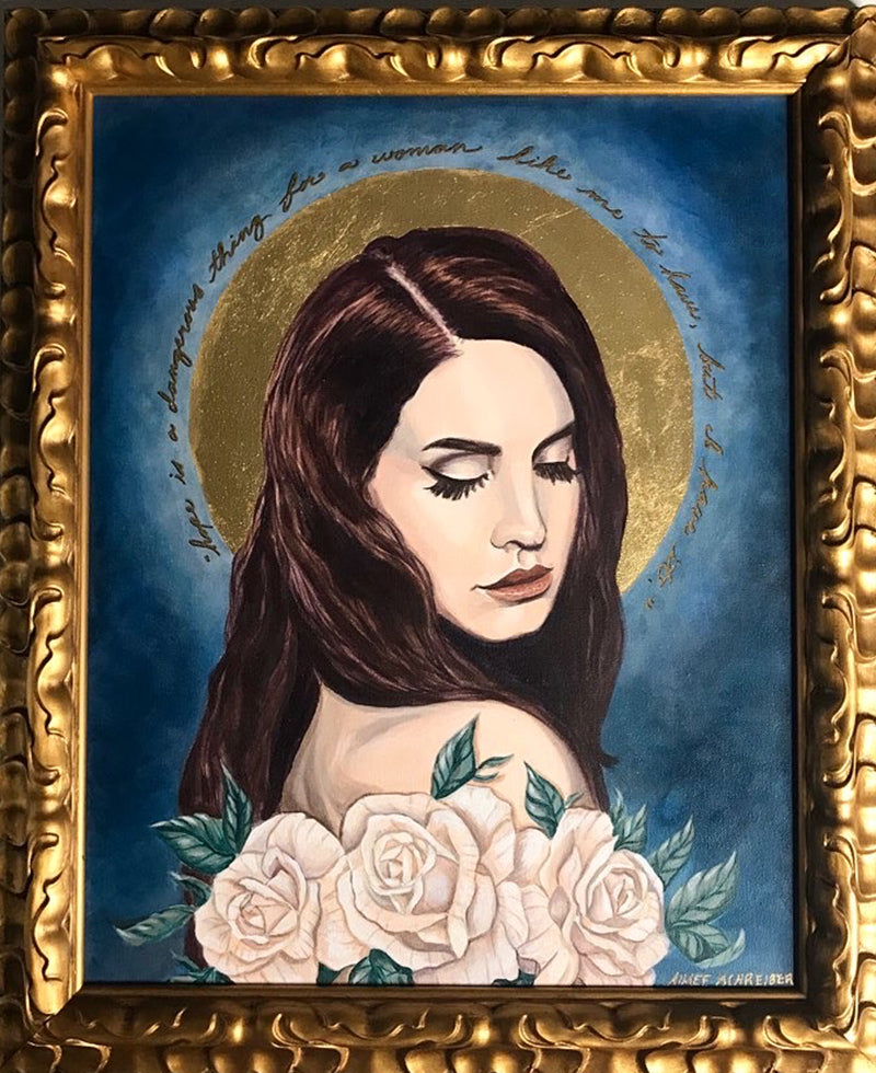 Lana Del Rey Painting by Aimee Schreiber